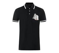 Aquascutum AQ 1851 Embroidered Tipped Polo Shirt - Black - S