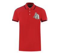 Aquascutum AQ 1851 Embroidered Tipped Polo Shirt - Red - S