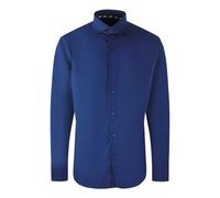 Aquascutum Brand Logo Long Sleeve Shirt - Navy Blue - XS