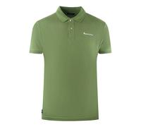 Aquascutum Brand Logo Plain Polo Shirt - Army Green - M