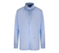 Aquascutum Branded Plain Long Sleeve Shirt - Blue - M