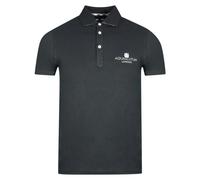 Aquascutum London Bold Logo Polo Shirt - Black - S