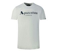 Aquascutum London Brand Logo T-Shirt - Grey - M
