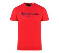 Aquascutum London Brand Logo T-Shirt - Red - S