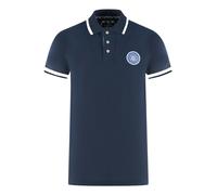 Aquascutum London Embroidered Badge Polo Shirt - Navy Blue - M