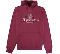 Aquascutum Mens Active Big Logo Hoodie - Burgundy - Burgundy - M