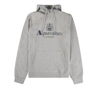 Aquascutum Mens Active Big Logo Hoodie - Light Grey - Light Grey - S - 100% Cotton