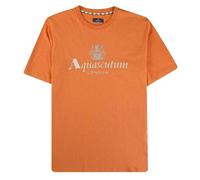 Aquascutum Mens Active Big Logo T-Shirt - Orange - S - Orange