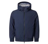 Aquascutum Mens Active Plain Hooded Navy Blue Jacket - Size 3XL