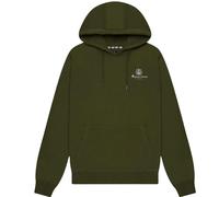 Aquascutum Mens Active Small Logo Hoodie (Green) Cotton - Size 2XL