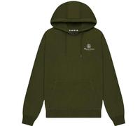 Aquascutum Mens Active Small Logo Hoodie - Green - Green - XXL - 100% Cotton