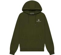 Aquascutum Mens Active Small Logo Hoodie - Green - Green - XXL