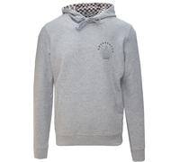 Aquascutum Mens Aldis Emblem Logo Grey Hoodie - Size 2XL