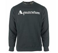 Aquascutum Mens Box Logo Black Sweatshirt Cotton - Size X-Large