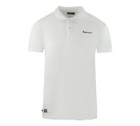 Aquascutum Mens Brand Logo Plain White Polo Shirt Cotton - Size 2XL