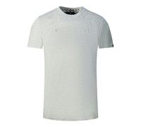 Aquascutum Mens Embossed Logo T-Shirt - Grey - M - Grey - 100% Cotton