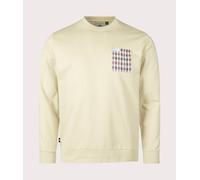 Aquascutum Mens Iconic Pocket Crewneck Sweatshirt - Colour: 03 Beige - Size: XXL XXL