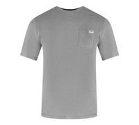 Aquascutum Mens Logo Chest Pocket T-Shirt - Light Grey - XL - Light Grey - 100% Cotton