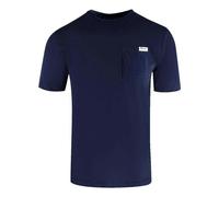 Aquascutum Mens Logo Chest Pocket T-Shirt - Navy - XL - Navy - 100% Cotton