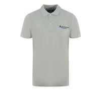 Aquascutum Mens London 1851 Grey Polo Shirt Cotton - Size Medium