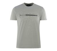 Aquascutum Mens London 1851 Split Logo Grey T-Shirt - Size Medium