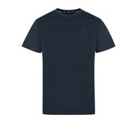 Aquascutum Mens London 1851 Split Logo T-Shirt - Navy Blue - Navy Blue - S