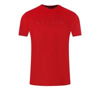 Aquascutum Mens London 1851 Tape Logo Red T-Shirt - Size Medium