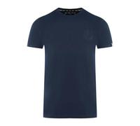 Aquascutum Mens London Aldis Tonal Logo T-Shirt - Navy Blue - S - Navy Blue - 100% Cotton