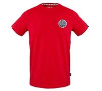 Aquascutum Mens London Circle Logo T-Shirt - Red - M - Red - 100% Cotton