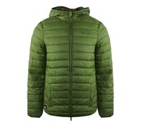 Aquascutum Mens London Logo Army Green Active Hoodie Jacket Polyamide - Size X-Large