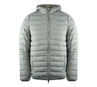 Aquascutum Mens London Quilted Logo Jacket - Grey - Grey - L - 100% Mixed