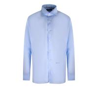 Aquascutum Mens Long Sleeve Royal Blue Shirt - Light Blue Cotton - Size Small