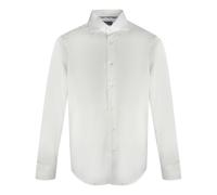 Aquascutum Mens Long Sleeve White Shirt Textile - Size X-Small