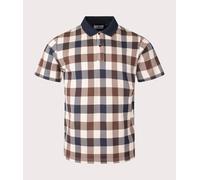 Aquascutum Mens Macro Iconic Check Polo Shirt - Colour: 11 Navy - Size: XL
