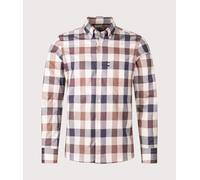 Men's Aquascutum Macro Iconic Shirt Club Check - White - Size: 42