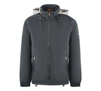 Aquascutum Mens Plain Black Hide Hood Lightweight Jacket - Size X-Large