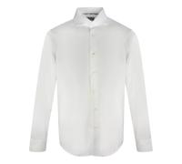 Aquascutum Mens Plain Long Sleeved White Shirt - Size Small