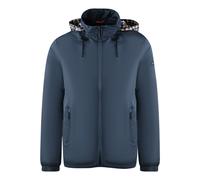 Aquascutum Mens Plain Navy Blue Hide Hood Lightweight Jacket - Size Medium