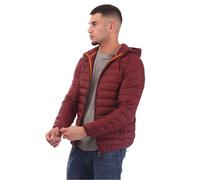 Aquascutum Mens Puffer Jacket in Bordeaux - Red Polyamide - Size X-Large
