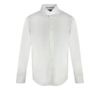 Aquascutum Plain Long Sleeved Shirt - White - XXXL