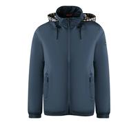 Aquascutum Plain Navy Blue Hide Hood Lightweight Jacket - XXL