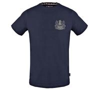 Aquascutum Stitched Aldis Logo T-Shirt - Navy Blue - M