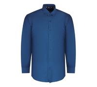 Aquascutum Textured Long Sleeve Shirt - Dark Blue - M