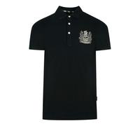 Aquascutum Unisex Adult Aldis Chest Logo Polo Shirt (Black) - Size Medium