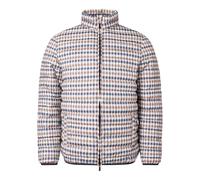 Aquascutum Unisex Mens Checked Mock Neck Active Padded Jacket (Beige) - Size Medium