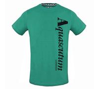 Aquascutum Vertical Logo T-Shirt - Green - S
