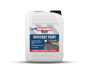 AQUASHIELD Britannia Paints Driveway Paint Black 5 Litres - Bring Tarmac & Concrete Back to Life - Ideal for Driveways & Car Parks