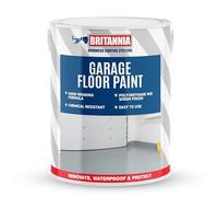 AQUASHIELD Britannia Paints Garage Floor Paint Sea Blue 5 Litres - Polyurethane Coating - Hard Wearing & Chemical Resistant