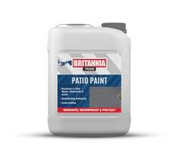 AQUASHIELD Britannia Paints Patio Paint - Revives and Transforms Patios and Outdoor Spaces - Exterior Floor Paint for Concrete, Stone, Slabs, Paving and Patios (Black, 2.5 Liters)