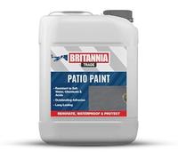 AQUASHIELD Britannia Paints Patio Paint - Revives and Transforms Patios and Outdoor Spaces - Exterior Floor Paint for Concrete, Stone, Slabs, Paving and Patios (Anthracite, 2.5 Liters)